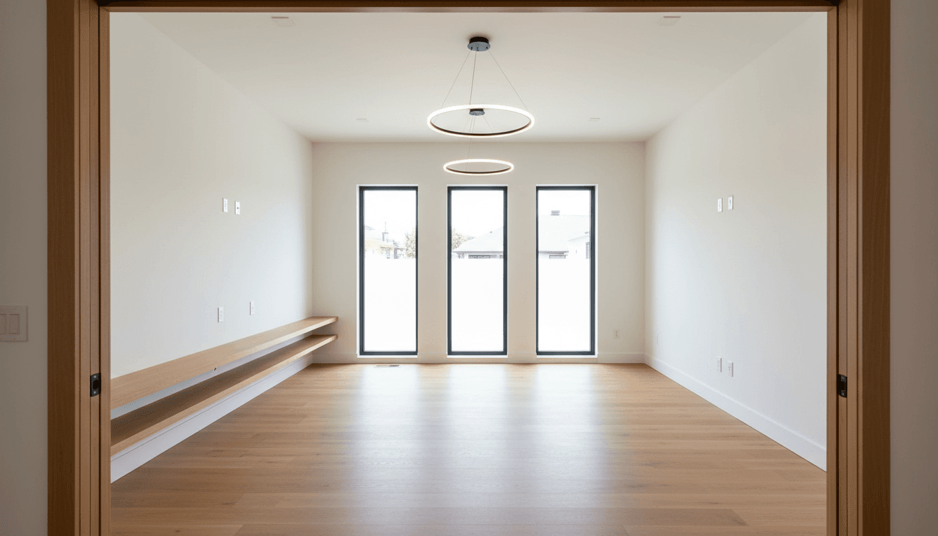 Clean post-construction interior ready for move-in